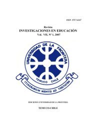 investigaciones en educación - Webmail Universidad de la Frontera