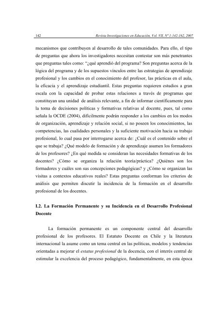 investigaciones en educación - Webmail Universidad de la Frontera