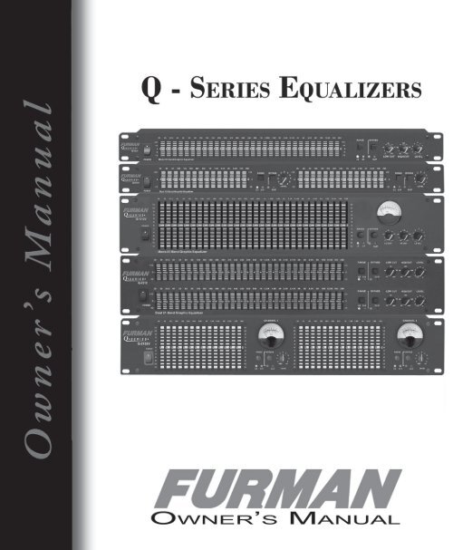 Q-Series Manual.indd - Furman Sound