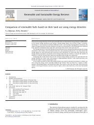 Comparison of renewable fuels based on their land use using ...