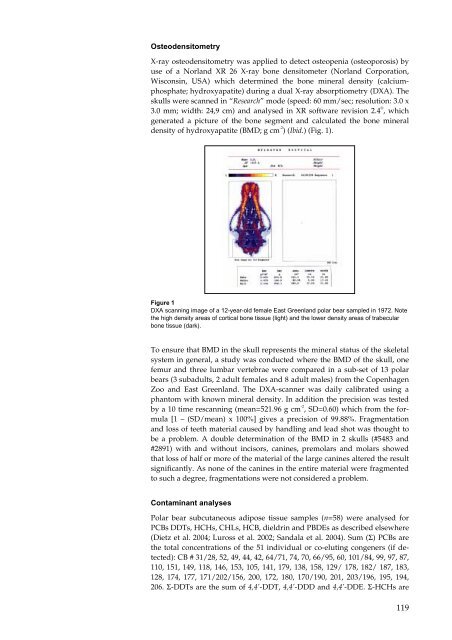 Organohalogen concentrations and a gross and histologic ...