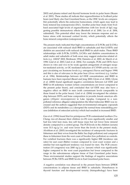 Organohalogen concentrations and a gross and histologic ...