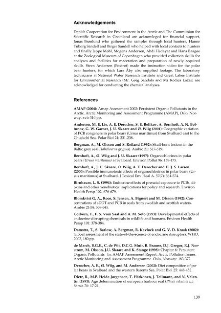 Organohalogen concentrations and a gross and histologic ...