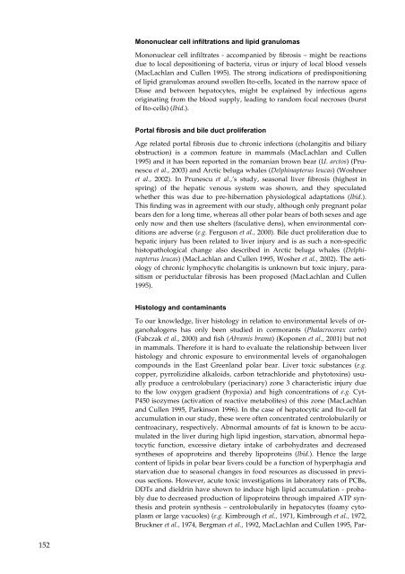 Organohalogen concentrations and a gross and histologic ...