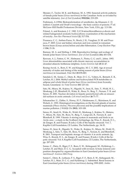 Organohalogen concentrations and a gross and histologic ...