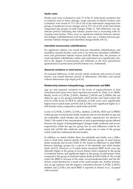 Organohalogen concentrations and a gross and histologic ...