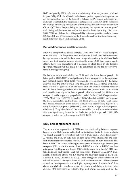 Organohalogen concentrations and a gross and histologic ...