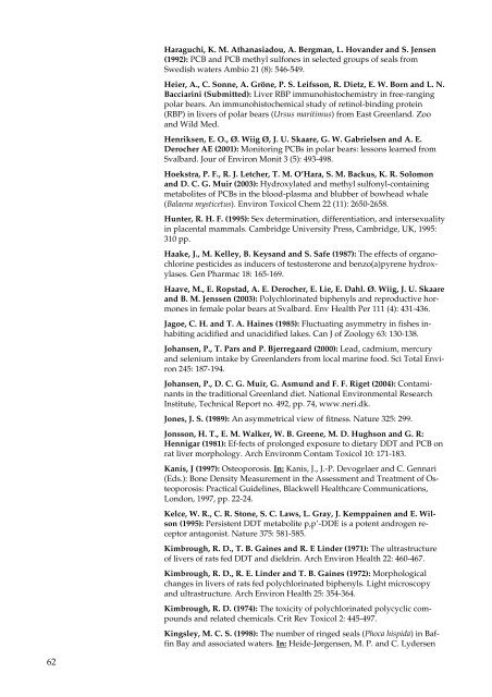 Organohalogen concentrations and a gross and histologic ...