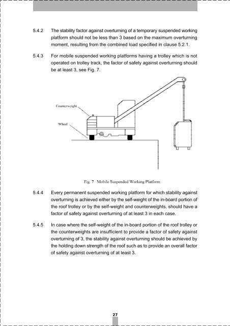 Code of Practice for Safe Use and Operation of Suspended Working ...