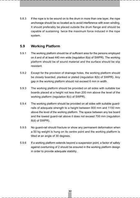 Code of Practice for Safe Use and Operation of Suspended Working ...