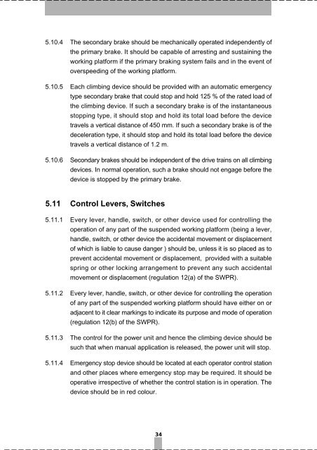 Code of Practice for Safe Use and Operation of Suspended Working ...