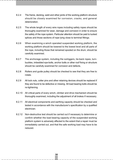 Code of Practice for Safe Use and Operation of Suspended Working ...