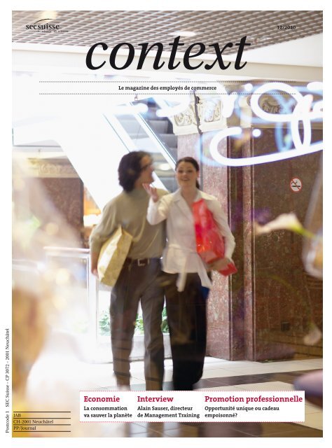 Context N° 12 2010 - Salaire et consommation (PDF ... - Sec Suisse