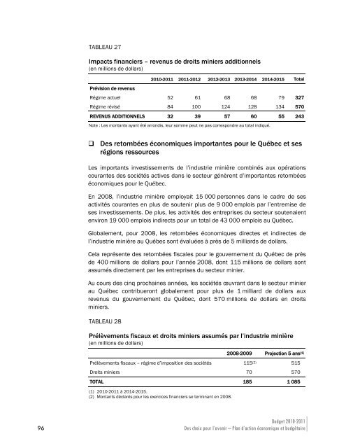 Plan d'action Ã©conomique et budgÃ©taire - Budget - Gouvernement ...