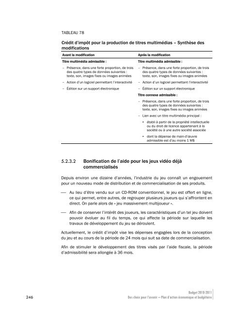 Plan d'action Ã©conomique et budgÃ©taire - Budget - Gouvernement ...