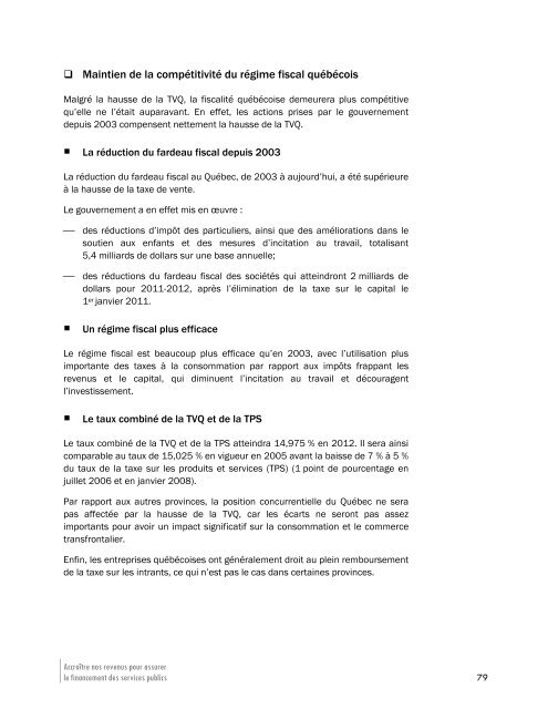 Plan d'action Ã©conomique et budgÃ©taire - Budget - Gouvernement ...