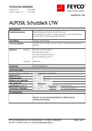 ALPOSIL SCHUTZLACK LTW 2346 deutsch - bei FEYCO