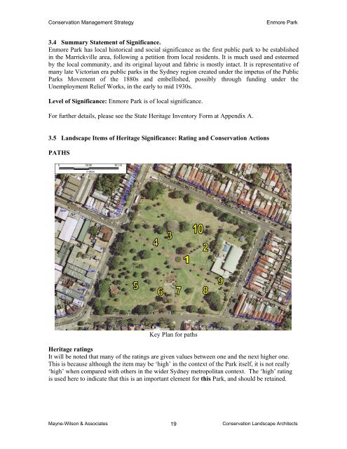 Enmore Park Plan of Management - Land