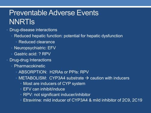 Pharmacology of Antiretroviral Agents An Emphasis on Drug ...