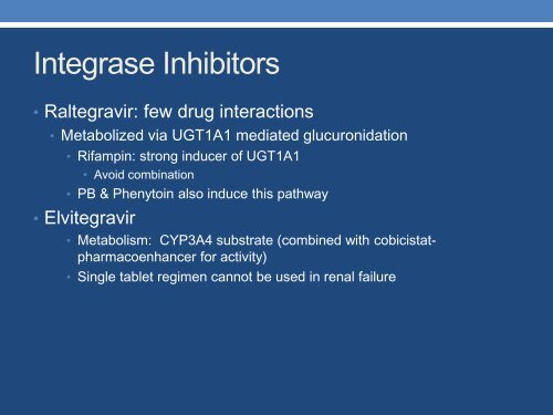 Pharmacology of Antiretroviral Agents An Emphasis on Drug ...