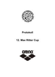 Protokoll 12. Max Ritter Cup - Wasserfreunde TuRa Bergkamen