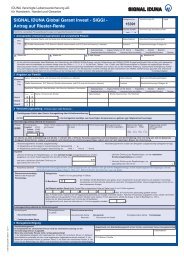 Antrag auf Riester-Rente - SIGNAL IDUNA Vertriebspartnerservice AG