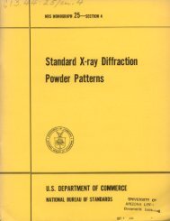 Standard X-ray Diffraction Powder Patterns