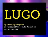 sponsorship package - Mendel Art Gallery