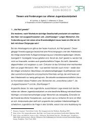 Thesen Aufwind - Jugendpastoralinstitut Don Bosco