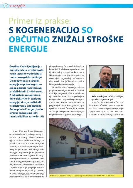 Stran Seznam oglaševalcev - Energetik revija