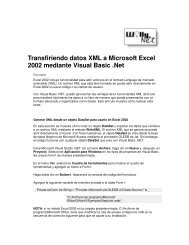 Transfiriendo datos XML a Microsoft Excel 2002 ... - Willy .Net