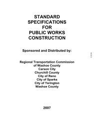 standard specifications for public works construction - RTC Regional ...