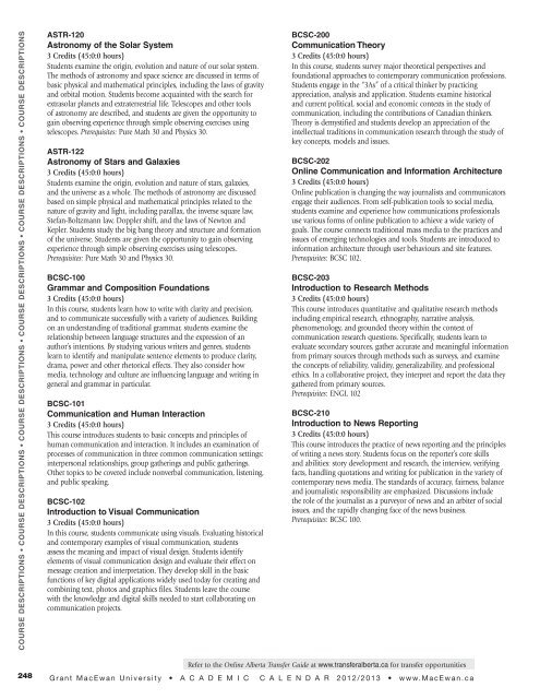 Academic Calendar 2012/2013