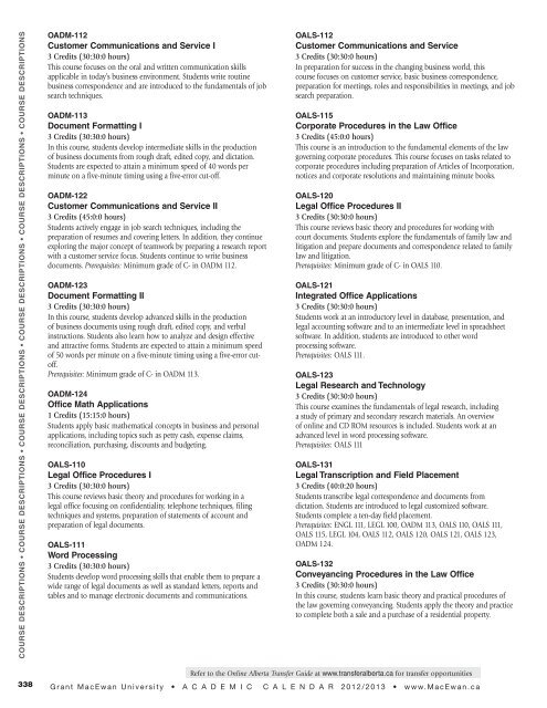 Academic Calendar 2012/2013