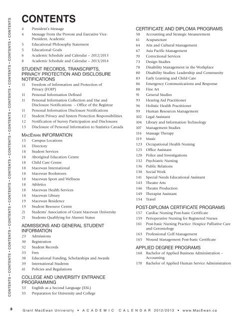 Academic Calendar 2012/2013