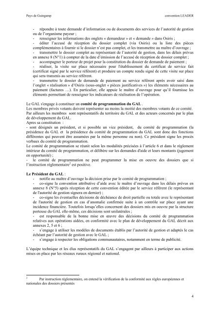 TÃ©lÃ©charger la convention LEADER - Pays de Guingamp