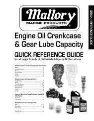 Engine Oil Crankcase & Gear Lube Capacity Click here ... - Boat Parts