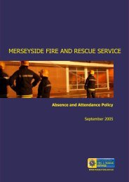 Absence and Attendance Policy - Merseyside Fire and Rescue Service