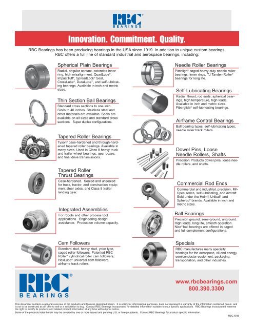 1413.06.08 Cam Followers.qxd - RBC Bearings
