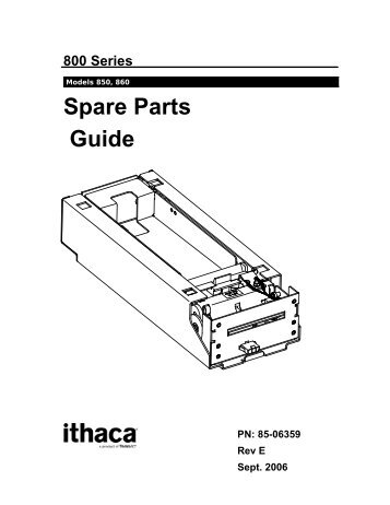 Series 800 Spare Parts Guide - TransAct