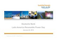 Deutsche Bank Latin America Renewable Power Day