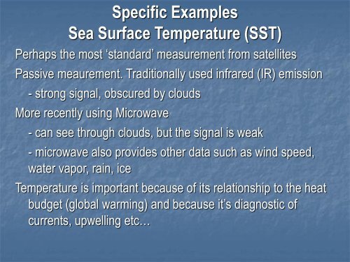 Satellite oceanography