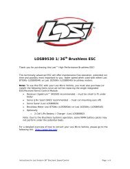 LOSB9530 1/36th Brushless ESC - Losi