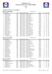 CROSS DE LA JTR dimanche 2 dÃ©cembre 2012 - TROIS RIVIERES