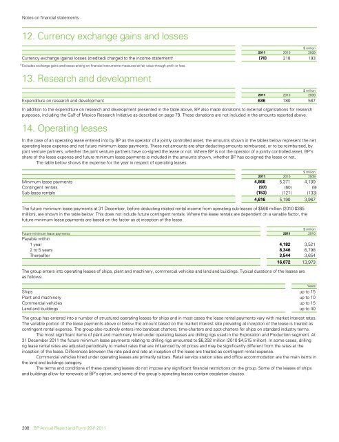 BP Annual Report and Form 20-F 2011 - Company Reporting