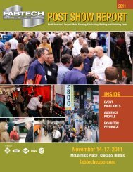 2011 Post Show Report - Fabtech