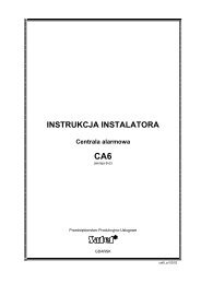 CA-6 instrukcja instalatora - Satel
