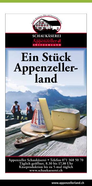 Wenn Sie etwas erfahren mÃ¶chten. - Appenzellerland