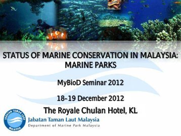 marine park policy - NRE