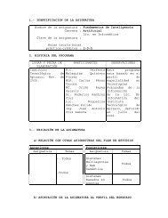 1.- IDENTIFICACION DE LA ASIGNATURA Nombre de la asignatura ...